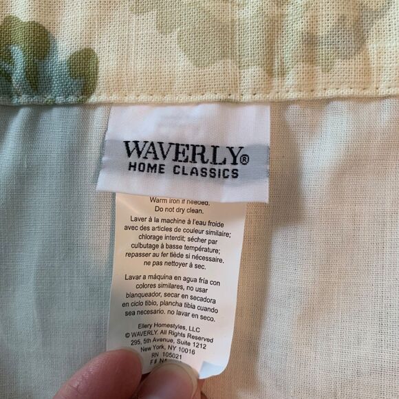 Waverly Spring Bling Scalloped Valance Lot of 2 Window Treatment Farmhouse - Picture 8 of 9